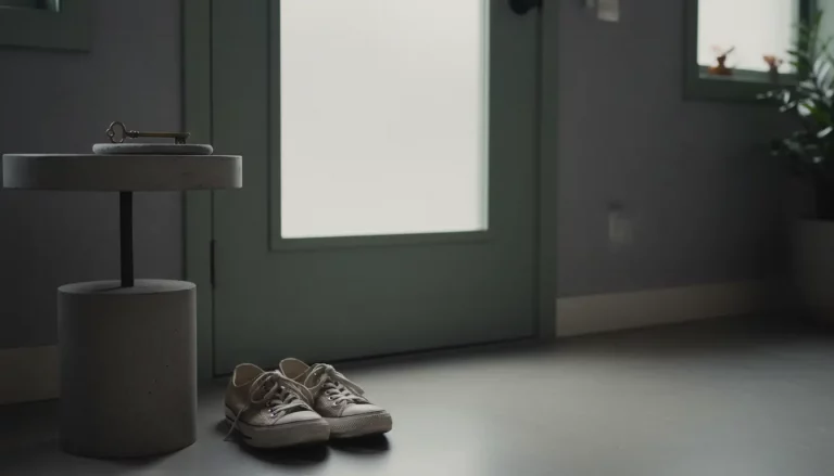 Schuhe an der Tür als Symbol für erste Schritte bei Burnout